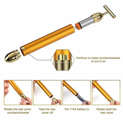 24K Gold Face Massager