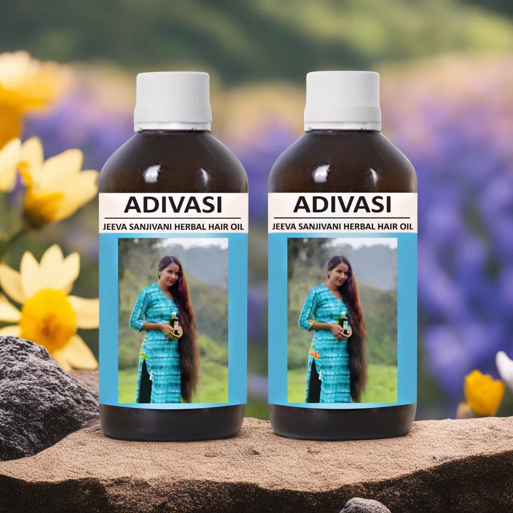 Adivasi Jeeva Sanjivani Herbal Hair Oil 125 ML- Buy 1 Get 1 Free