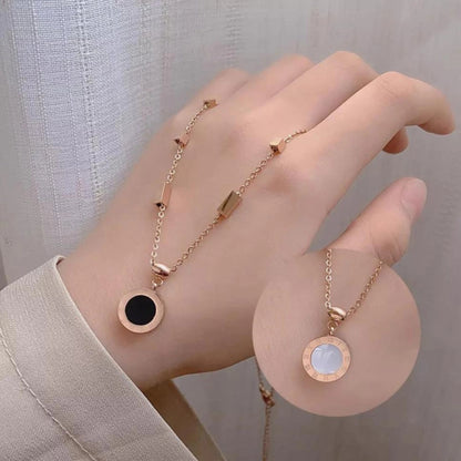 Rose Gold High Quality Gold Plated Stainless Steel Round Necklace