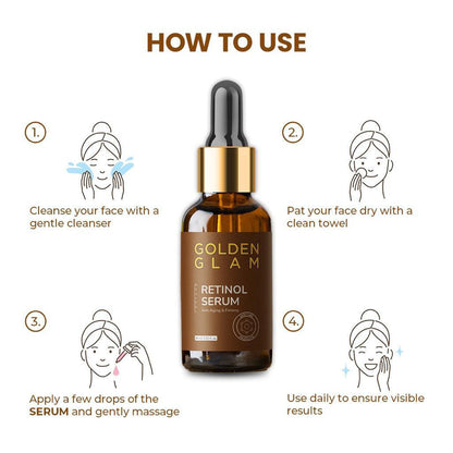 Retinol anti ageing face serum 30ml(Pack of 2)