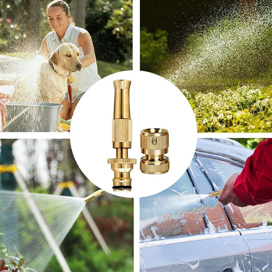 Portable High Pressure Washing Water Nozzle (Brass)